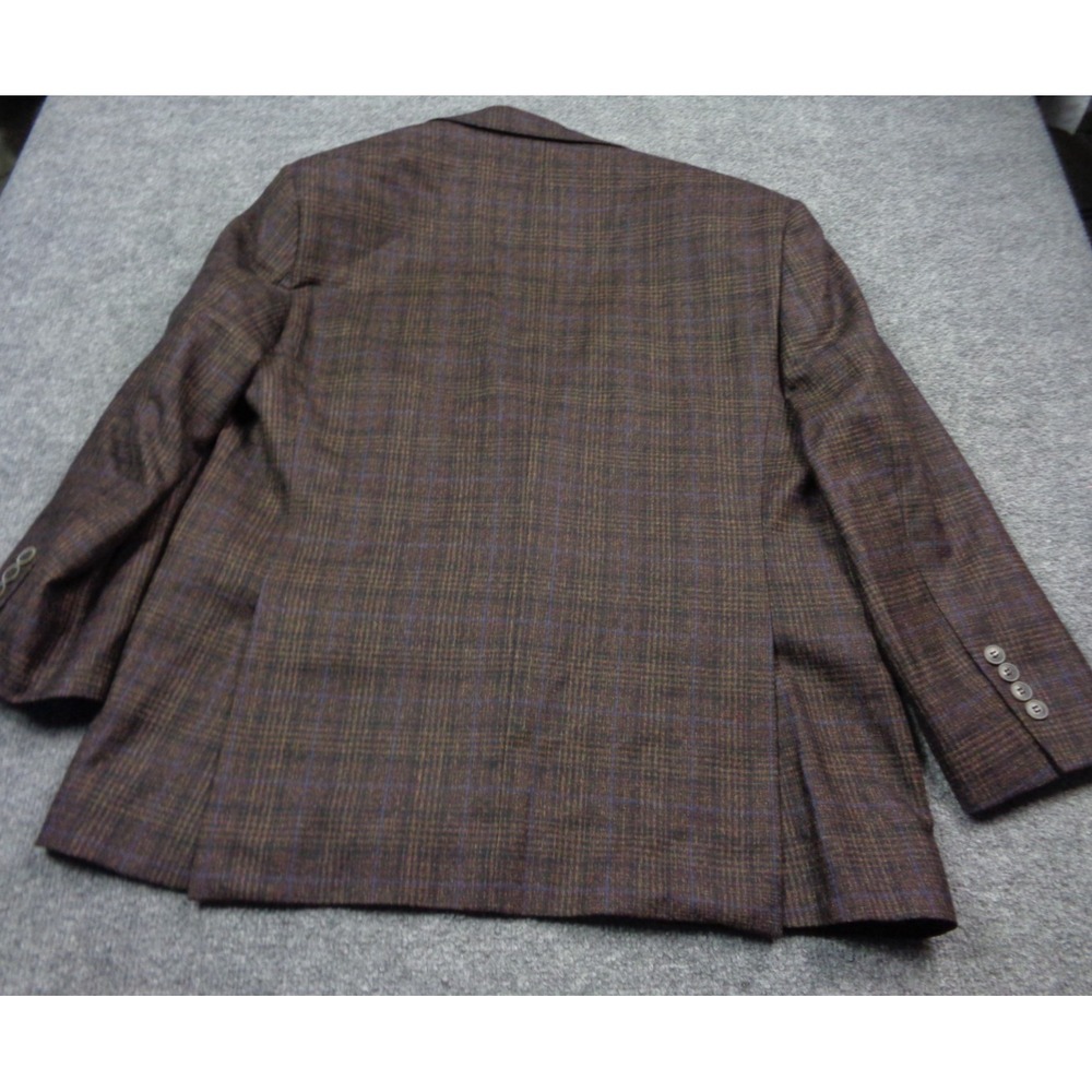 Joseph Abboud Heritage Blazer 44S Glen Check Plaid Reda Super 110's Wool - Picture 7 of 16